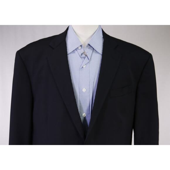 Brooks Brothers Madison Navy Blazer Solid 2-Btn Wool Jacket 45R - Picture 3 of 10